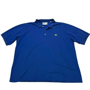 Vintage Masters Augusta National Golf Shop Polo Shirt XL Blue Mercerized Cotton